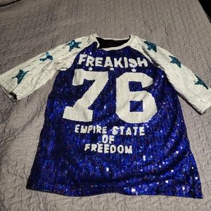 Sequin Jersey Dress